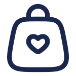 Bag Heart SVG Icon
